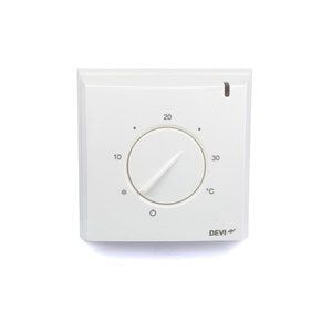 DEVIreg 130  Duvara monte edilebilir, 5-45°C, zemin sensörlü, 16 A termostat