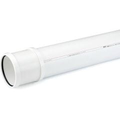 RAUPIANO PLUS Çift Muflu Atık Su Borusu DN 200, 2000 mm